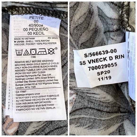 Banana Republic Tiger Leaf Print
Handkerchief Wrap Dress - Picture 9 of 12